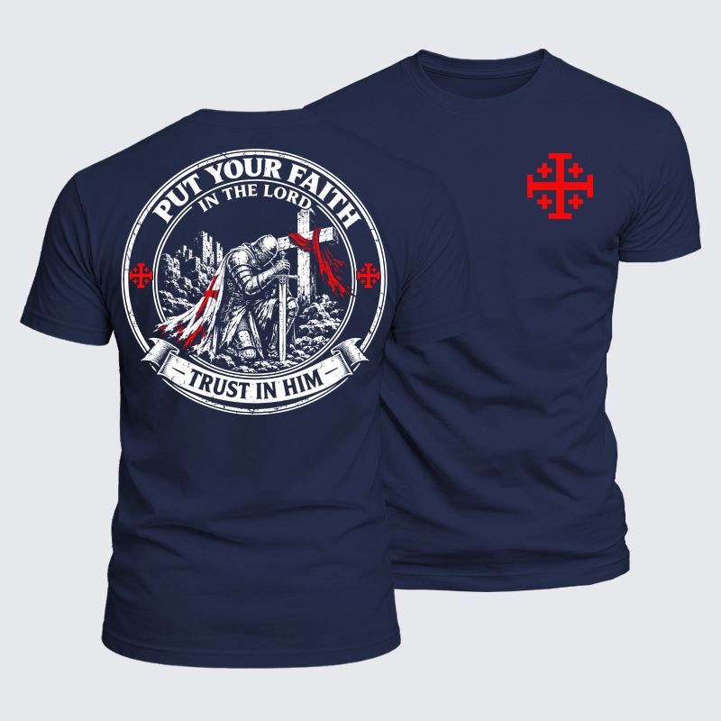 Luxe Mercerized Cotton Tee - Put Your Faith In The Lord, Trust In Him