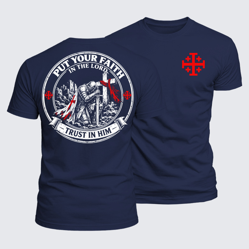 Luxe Mercerized Cotton Tee - Put Your Faith In The Lord, Trust In Him