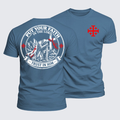 Luxe Mercerized Cotton Tee - Put Your Faith In The Lord, Trust In Him