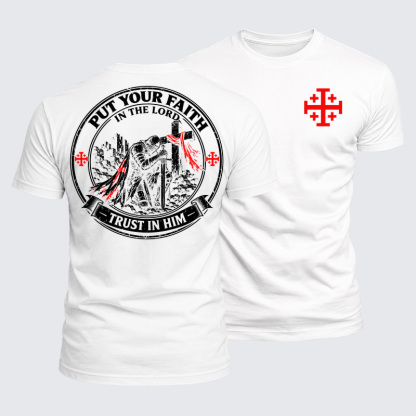 Luxe Mercerized Cotton Tee - Put Your Faith In The Lord, Trust In Him