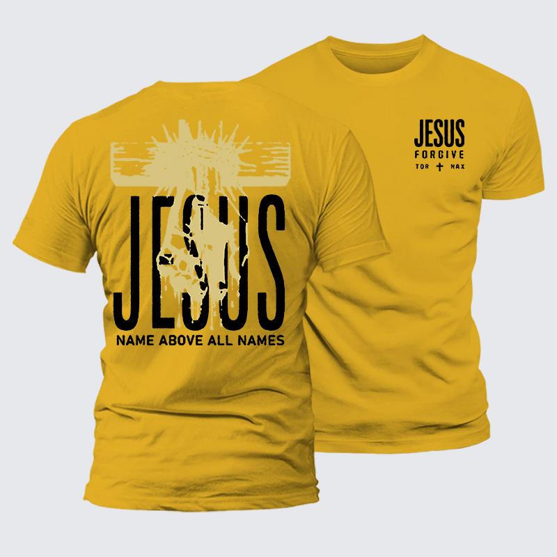 Jesus Name Above All Names Jesus God Christian Premium Mercerized Cotton Tee