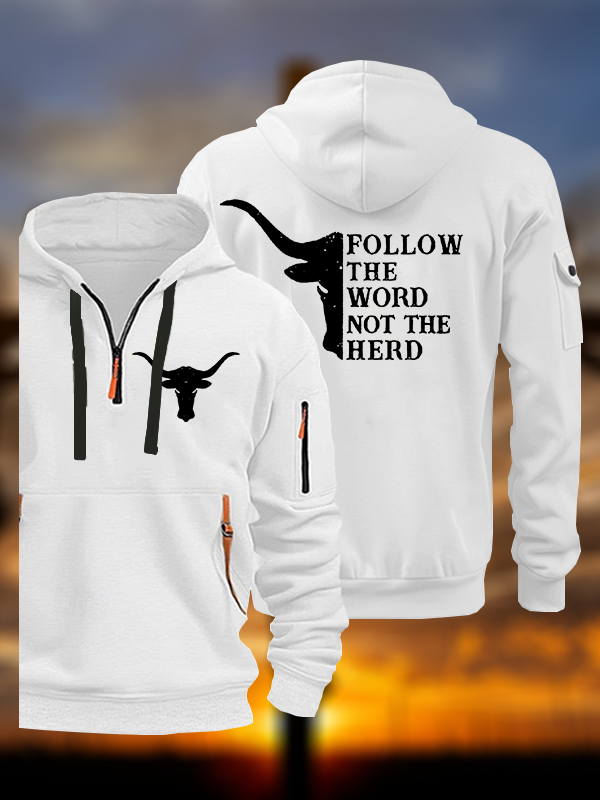 Follow The Word Jesus God Christian Zipper Hoodies