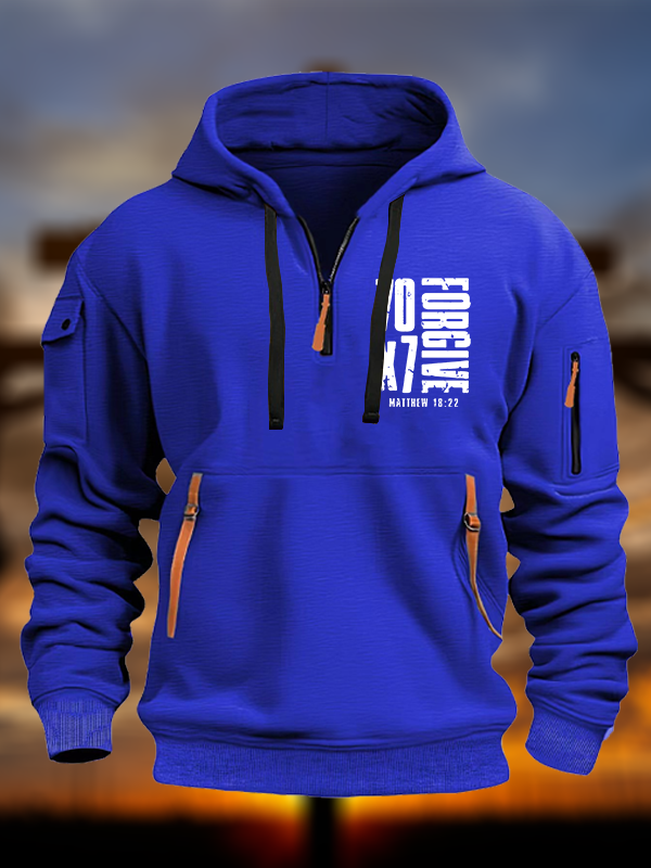 70×7 Forgive Jesus God Christian Zipper Hoodies