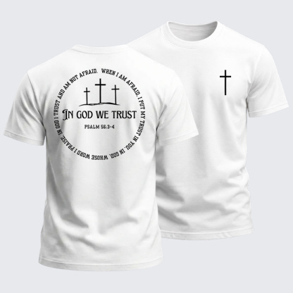 Heavyweight Cotton Tee - In God We Trust