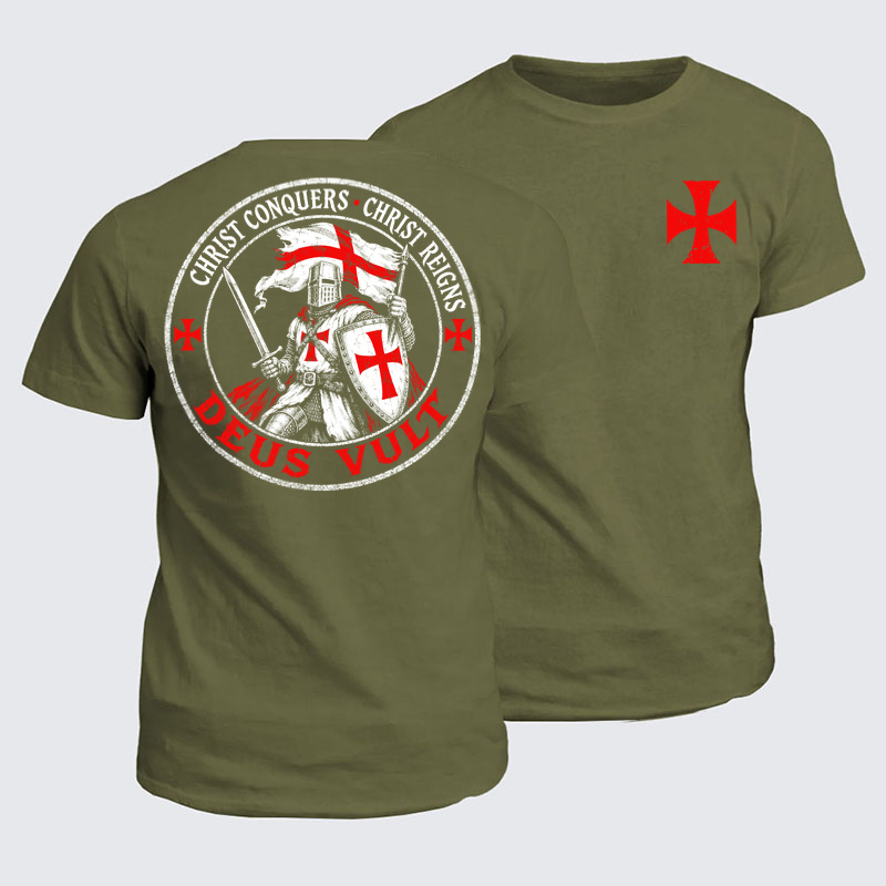 Classic Cotton Tee - Deus Vult