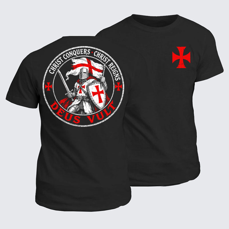 Classic Cotton Tee - Deus Vult