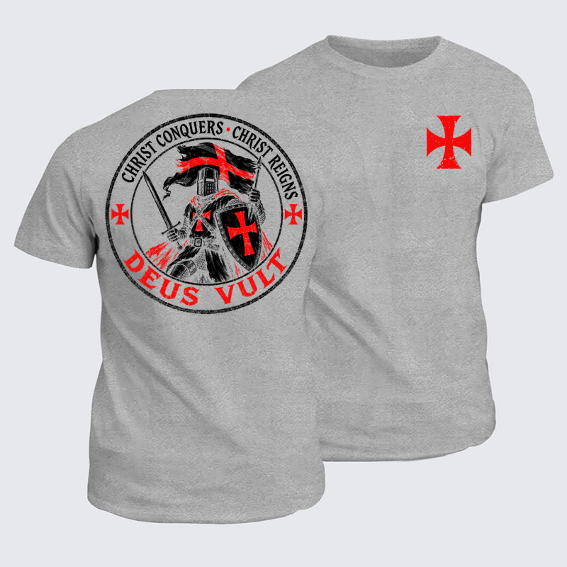 Classic Cotton Tee - Deus Vult