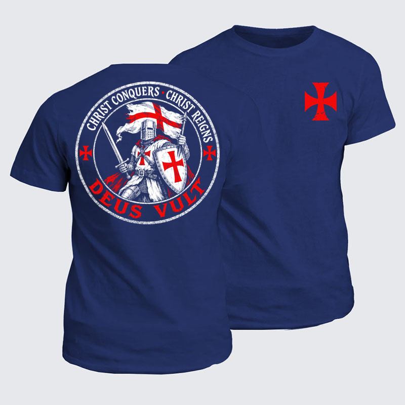 Classic Cotton Tee - Deus Vult