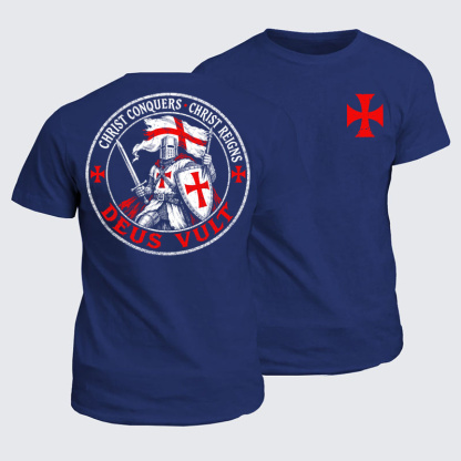 Classic Cotton Tee - Deus Vult