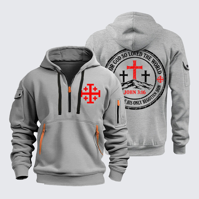 Zipper Hoodies –For God So Loved The World
