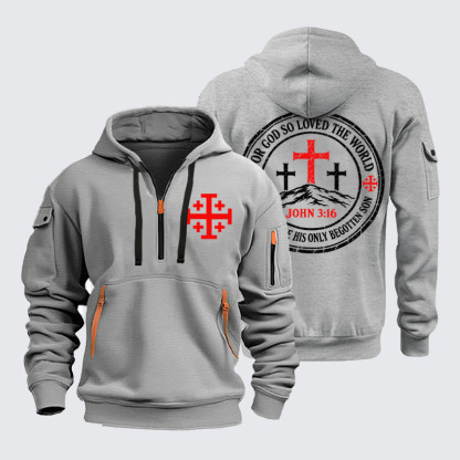 Zipper Hoodies –For God So Loved The World