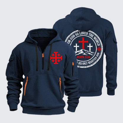 Zipper Hoodies –For God So Loved The World