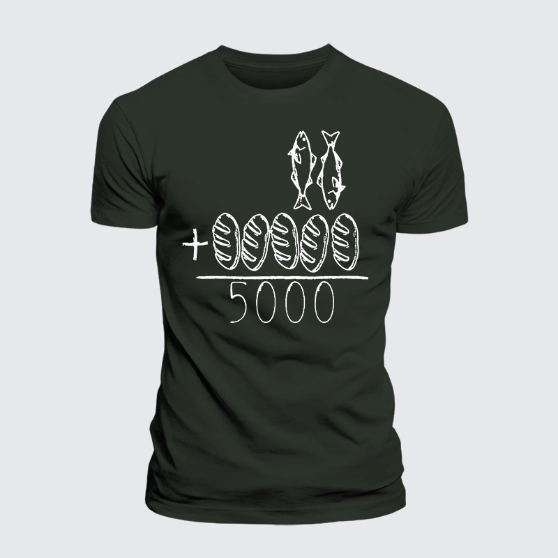 Man Of God Husband Dad Jesus God Christian Cotton T-Shirt