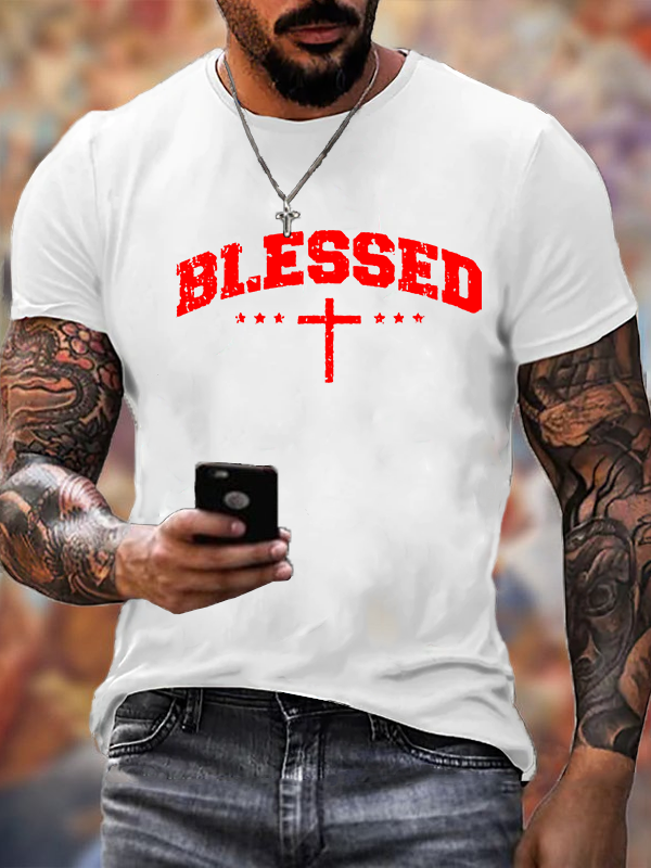 Blessed Cross Cotton T-Shirt