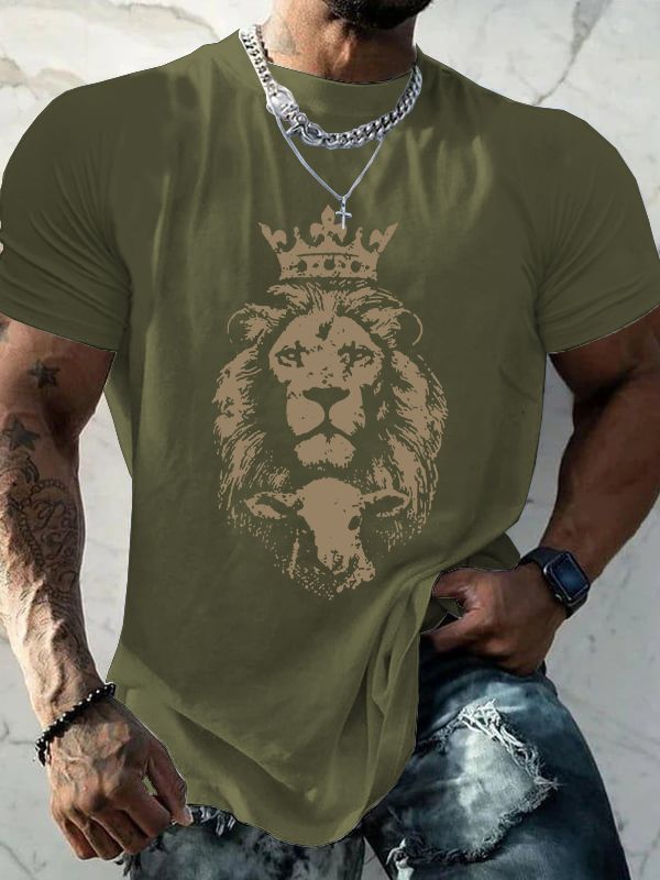 Cross Crew Neck Christian Cotton T-Shirt