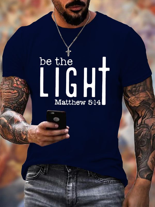 Be The Light Christian Cotton T-Shirt