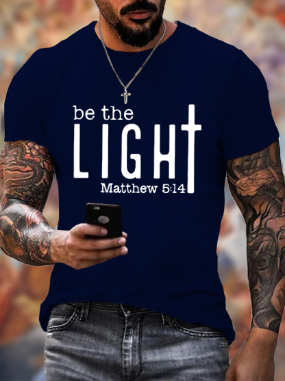 Be The Light Christian Cotton T-Shirt