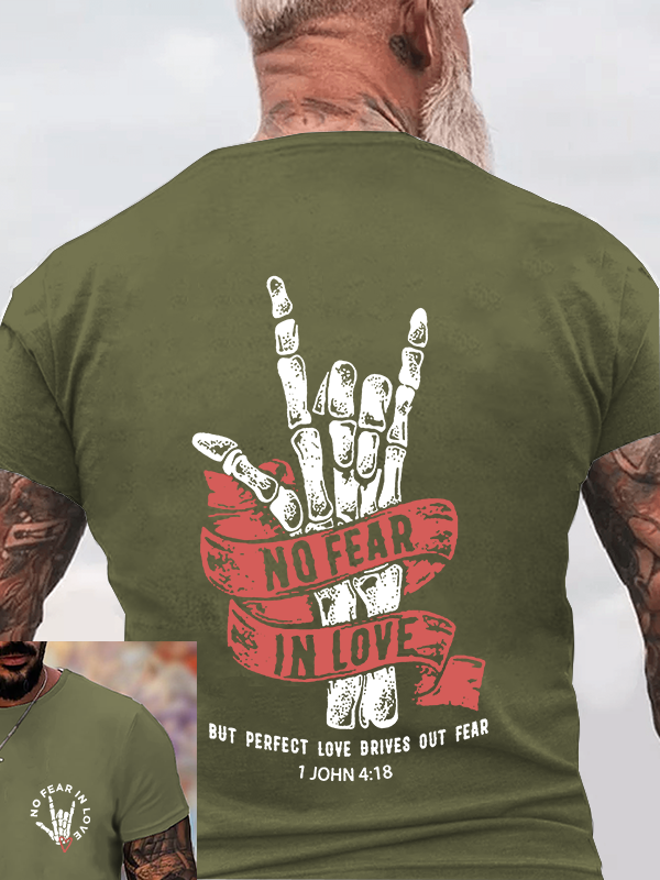 No Fear In Love Christian Cotton T-Shirt