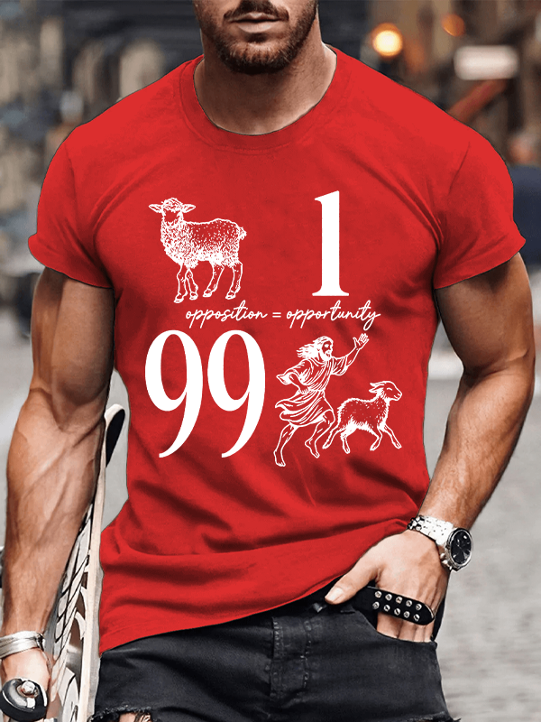 Opposition And Opportunity Christian Cotton T-Shirt