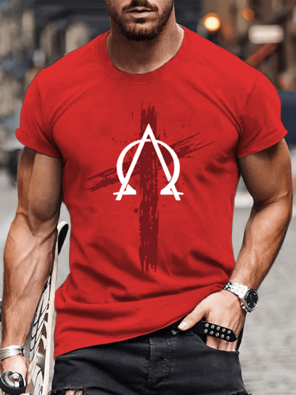 Cross Crew Neck Christian Cotton T-Shirt
