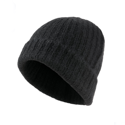Thick Wool Blend Ear-Cover Beanie