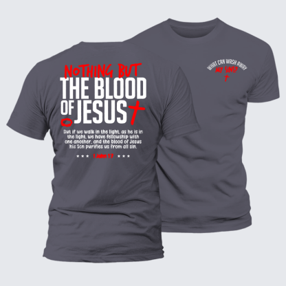 What Can Wash Away My Sins Jesus God Christian Premium Mercerized Cotton Tee