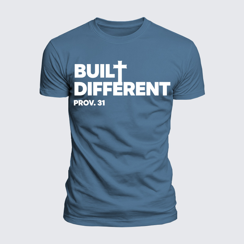 Built Different Proy 31 Jesus God Christian  – Luxe Mercerized Interlock Cotton Tee