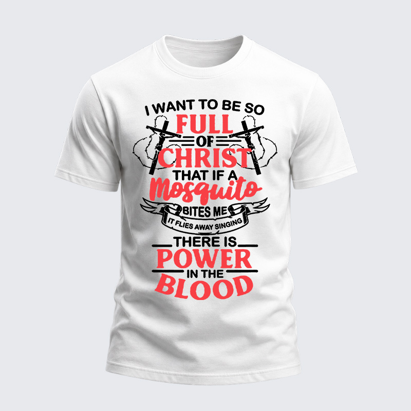 Heavyweight Cotton Tee - Power In The Blood