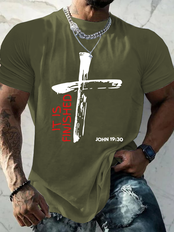 It Is Finished Christian Cotton T-Shirt