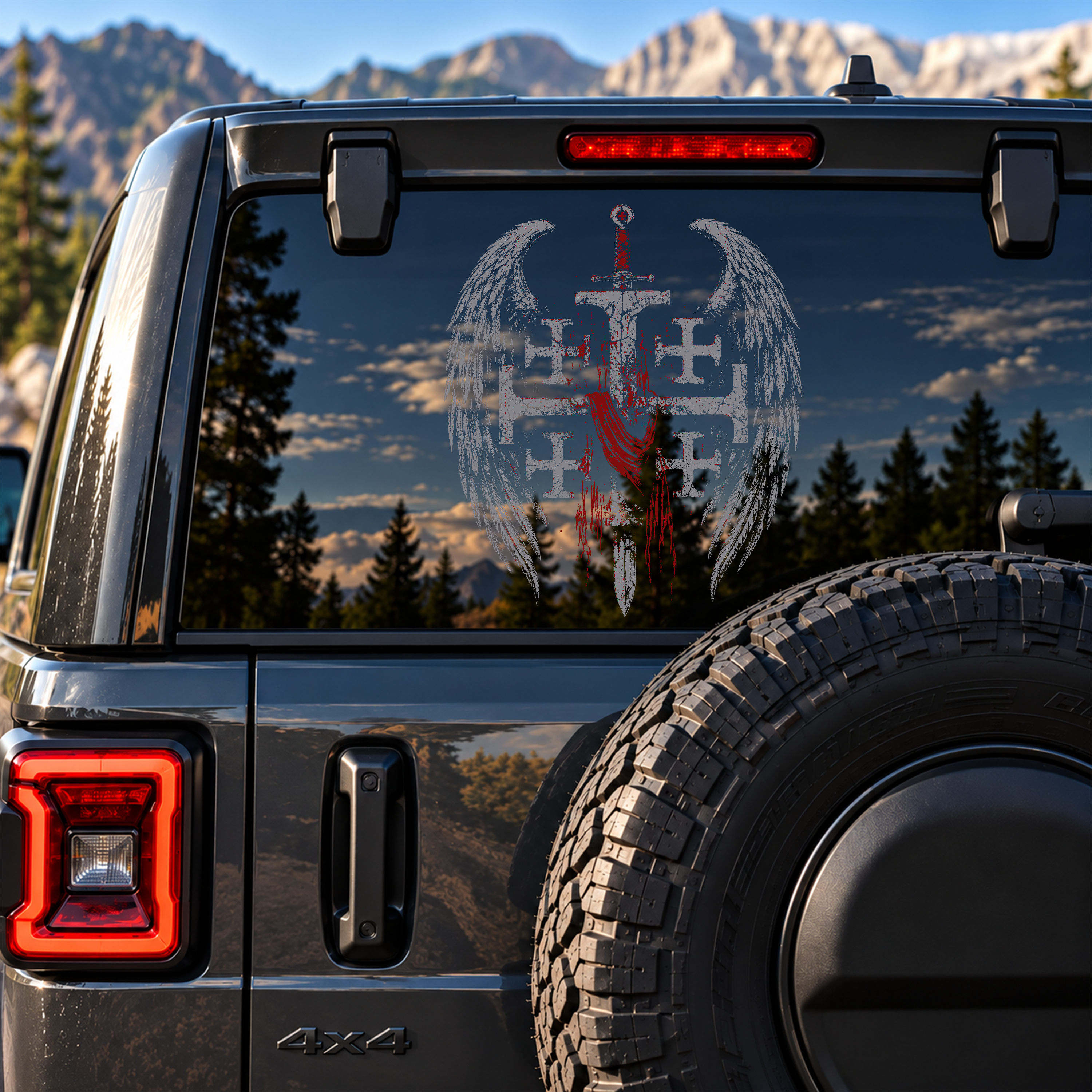 Car & Truck Vinyl Decals  - Deus Vult: God Wills It
