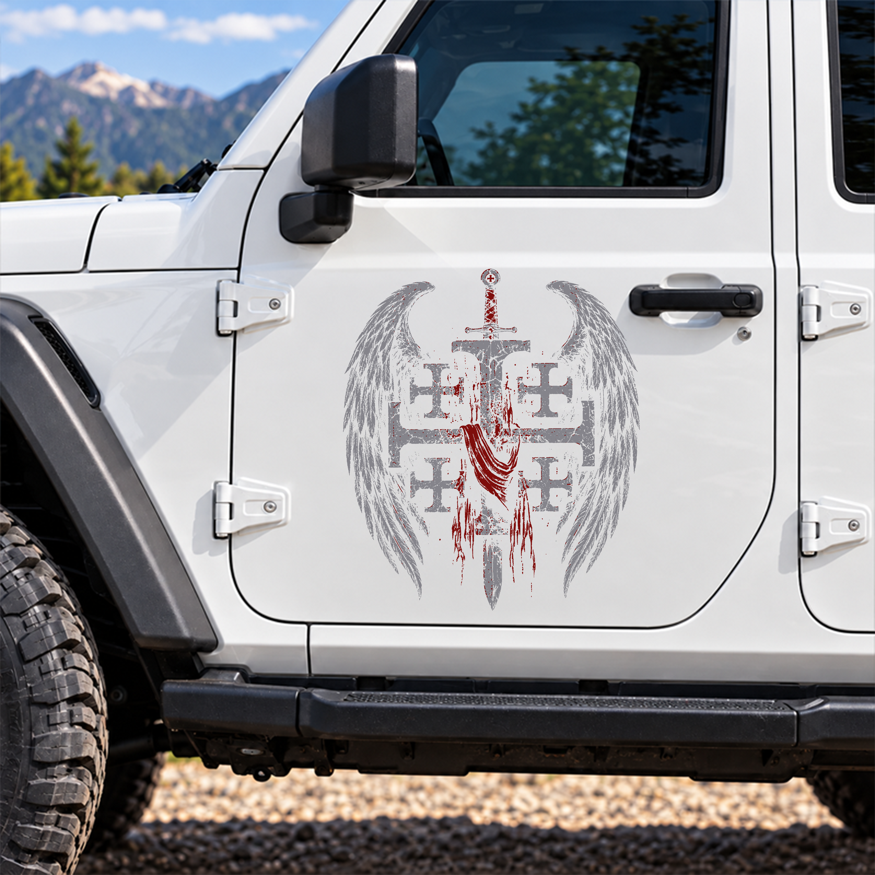 Car & Truck Vinyl Decals  - Deus Vult: God Wills It