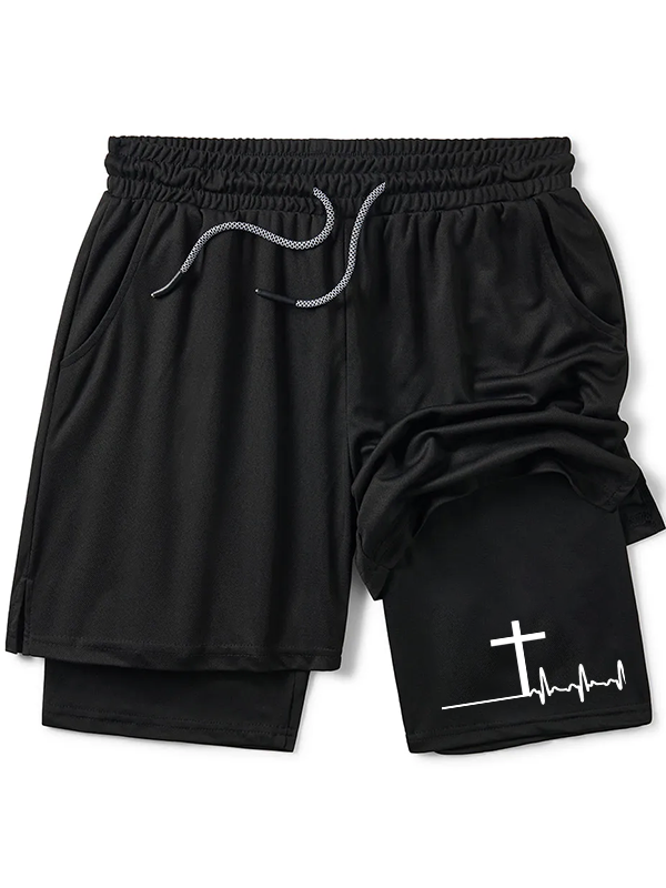 ECG Cross Christian Performance Shorts