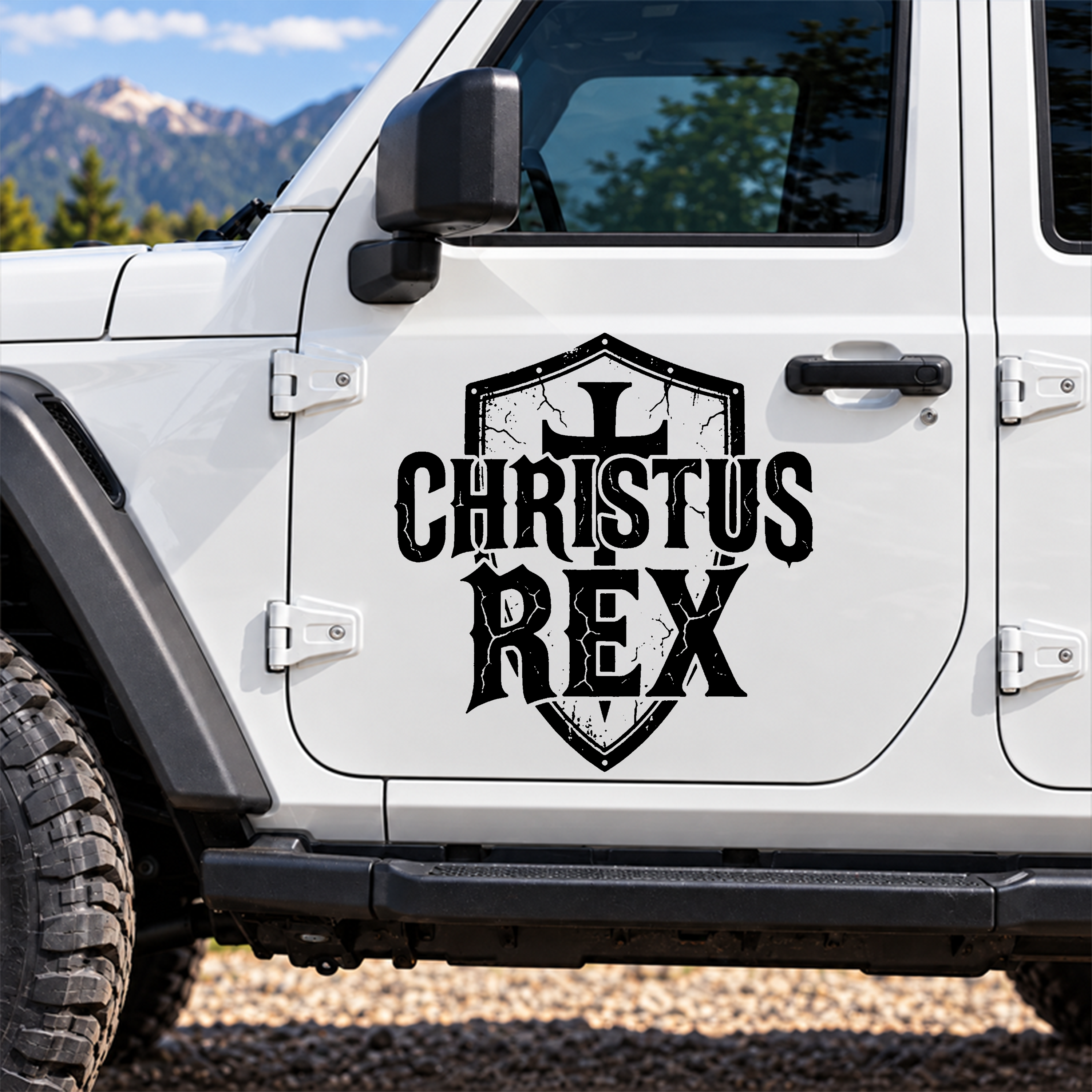 Car & Truck Vinyl Decals  - Ave Christus Rex