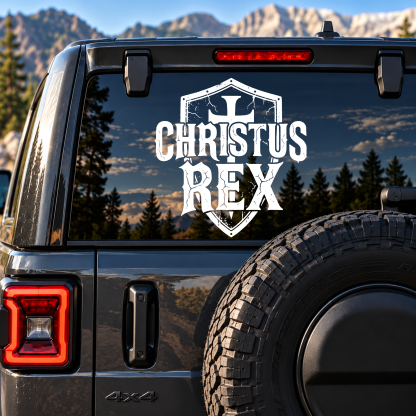 Car & Truck Vinyl Decals  - Ave Christus Rex