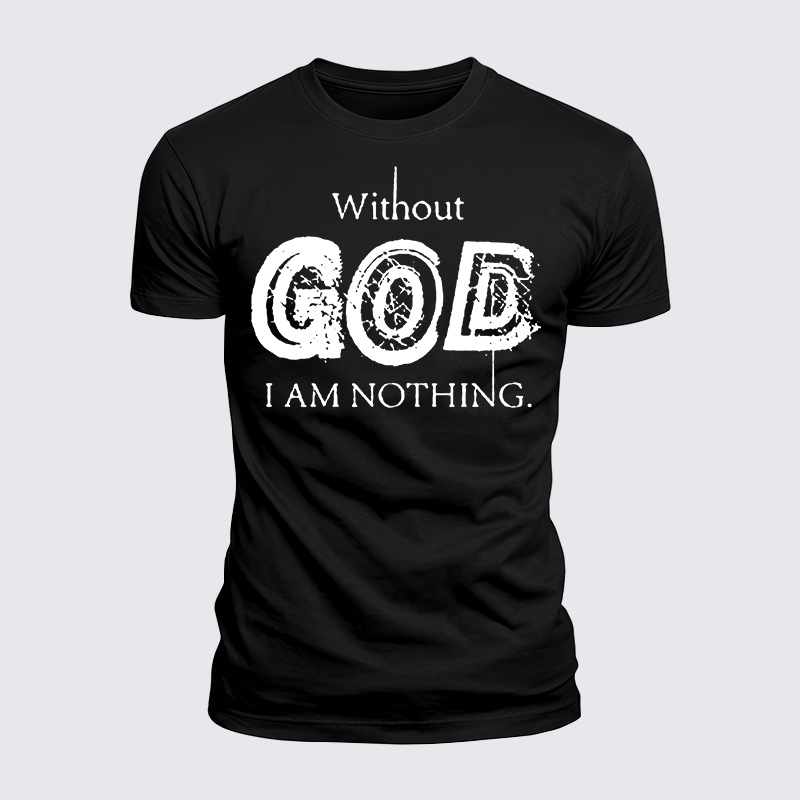 Man Of God Husband Dad Jesus God Christian Cotton T-Shirt