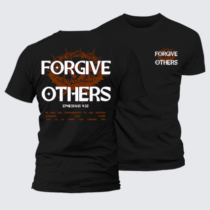 Forgive Others Jesus God Christian Premium Mercerized Cotton Tee