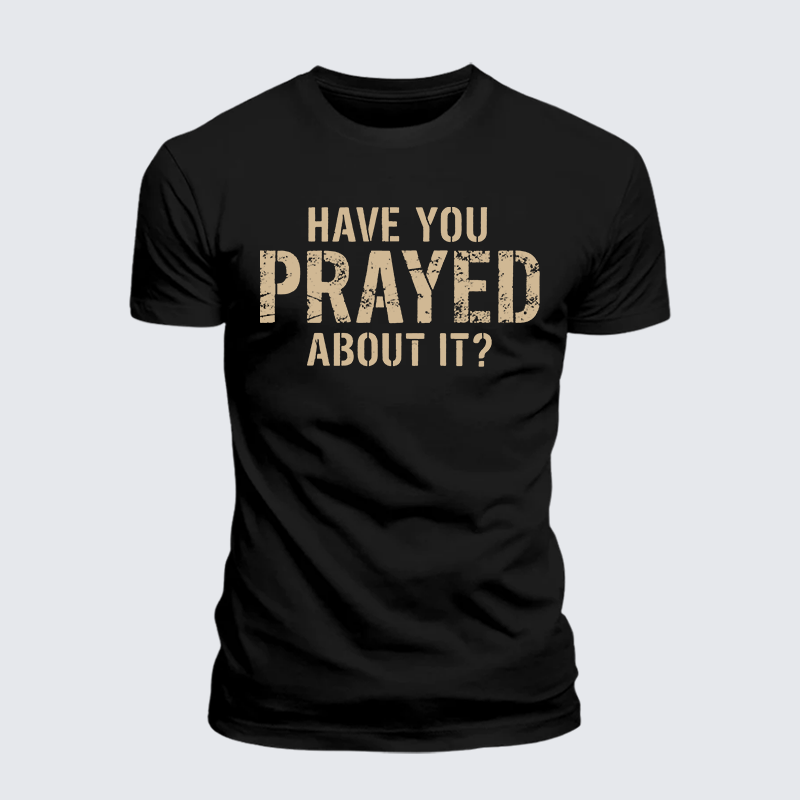 Man Of God Husband Dad Jesus God Christian Cotton T-Shirt