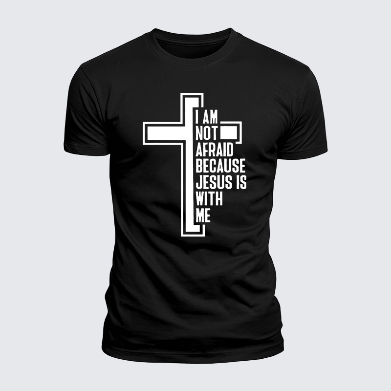 Man Of God Husband Dad Jesus God Christian Cotton T-Shirt