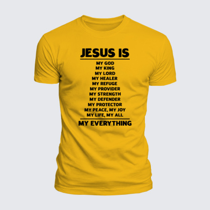 Jesus Is My Jesus God Christian  – Luxe Mercerized Interlock Cotton Tee