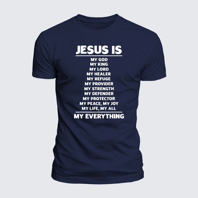 Jesus Is My Jesus God Christian  – Luxe Mercerized Interlock Cotton Tee