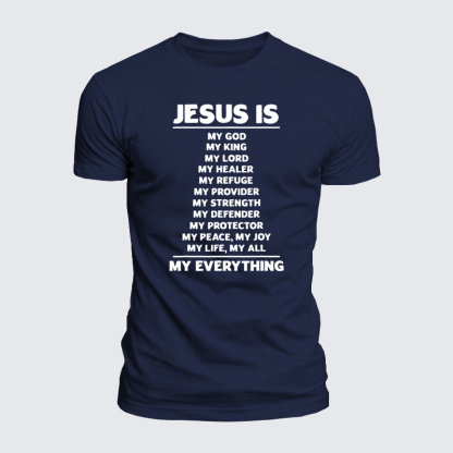 Jesus Is My Jesus God Christian  – Luxe Mercerized Interlock Cotton Tee