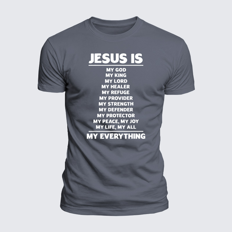 Jesus Is My Jesus God Christian  – Luxe Mercerized Interlock Cotton Tee