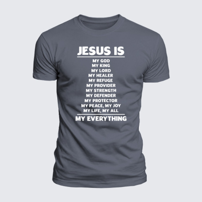 Jesus Is My Jesus God Christian  – Luxe Mercerized Interlock Cotton Tee