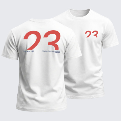 Heavyweight Cotton Tee - Psalm 23:1