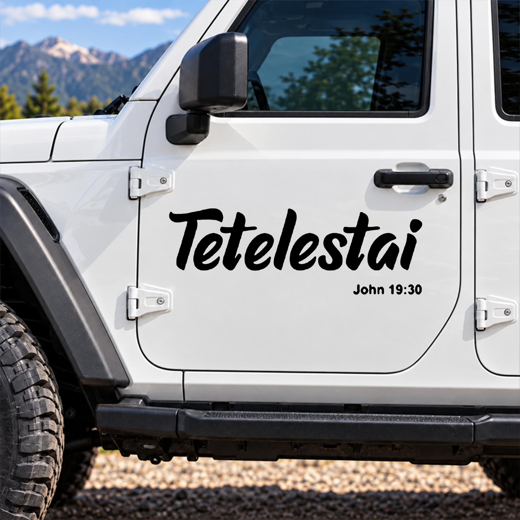 Car & Truck Vinyl Decals   - Tetelestai John 19 : 30