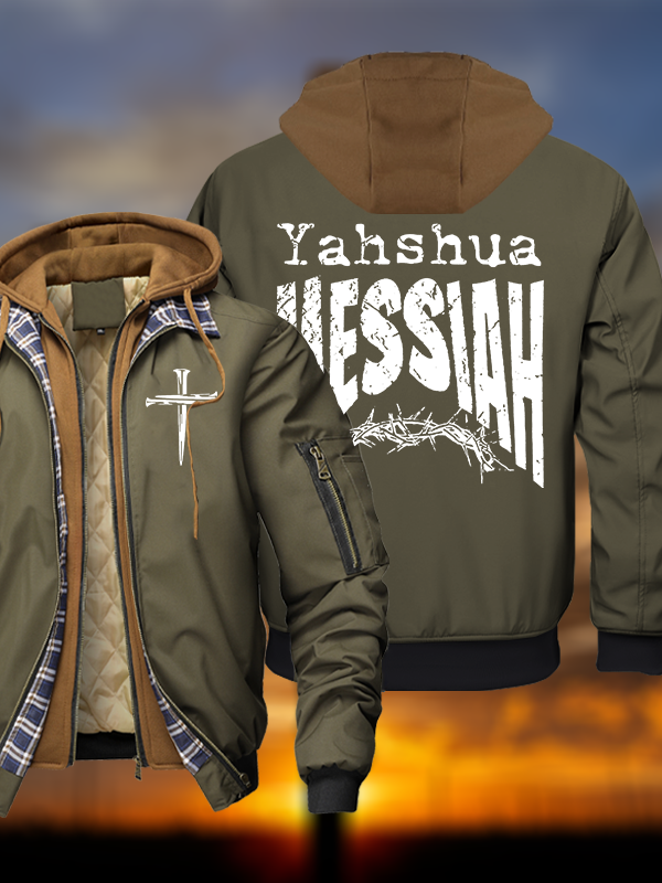 Yeshua Warm Hooded Bomber Jacket