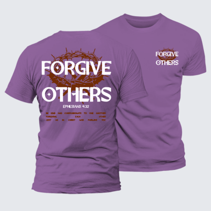 Forgive Others Jesus God Christian Premium Mercerized Cotton Tee