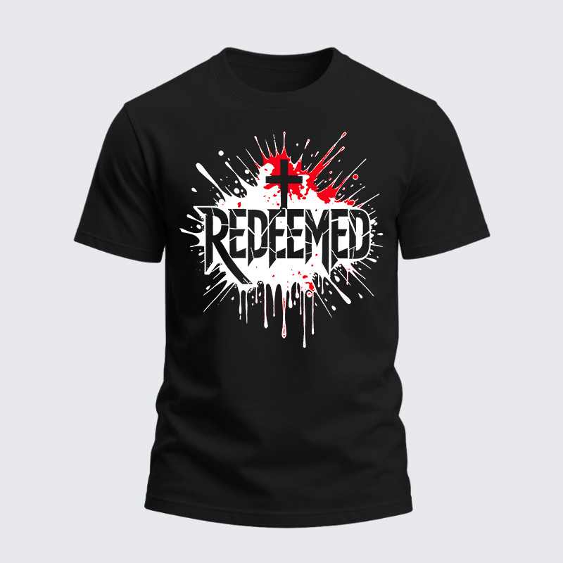 Heavyweight Cotton Tee - Redeemed Cross