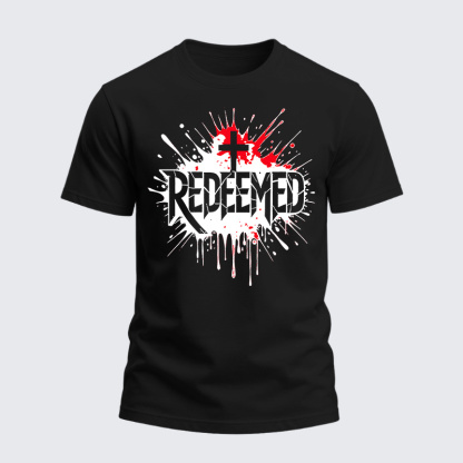 Heavyweight Cotton Tee - Redeemed Cross