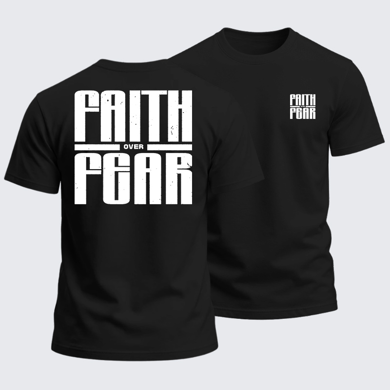 Heavyweight Cotton Tee - Faith over Fear